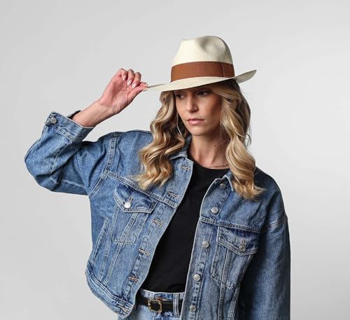 Vue 4 de Chapeau Panama Paille Homme