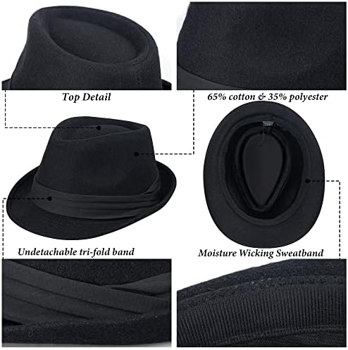 Vue 5 de Chapeau Trilby Classique En