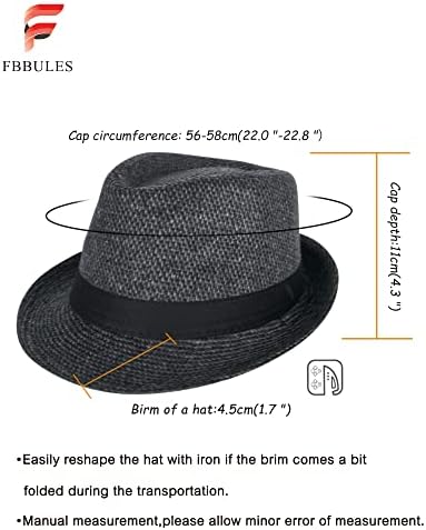 Vue 3 de Chapeau Fedora Homme Femme