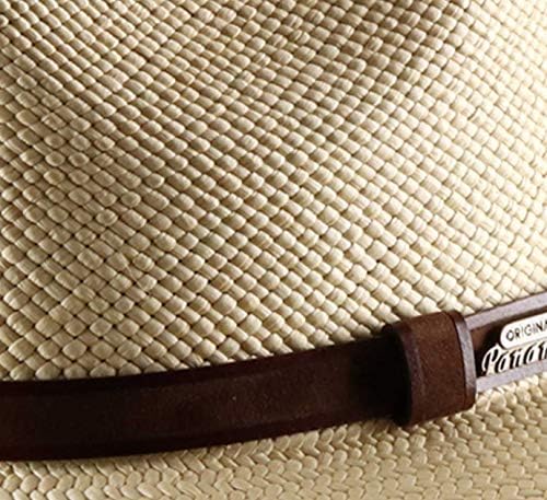 Vue 7 de Authentique Chapeau Panama Tressage