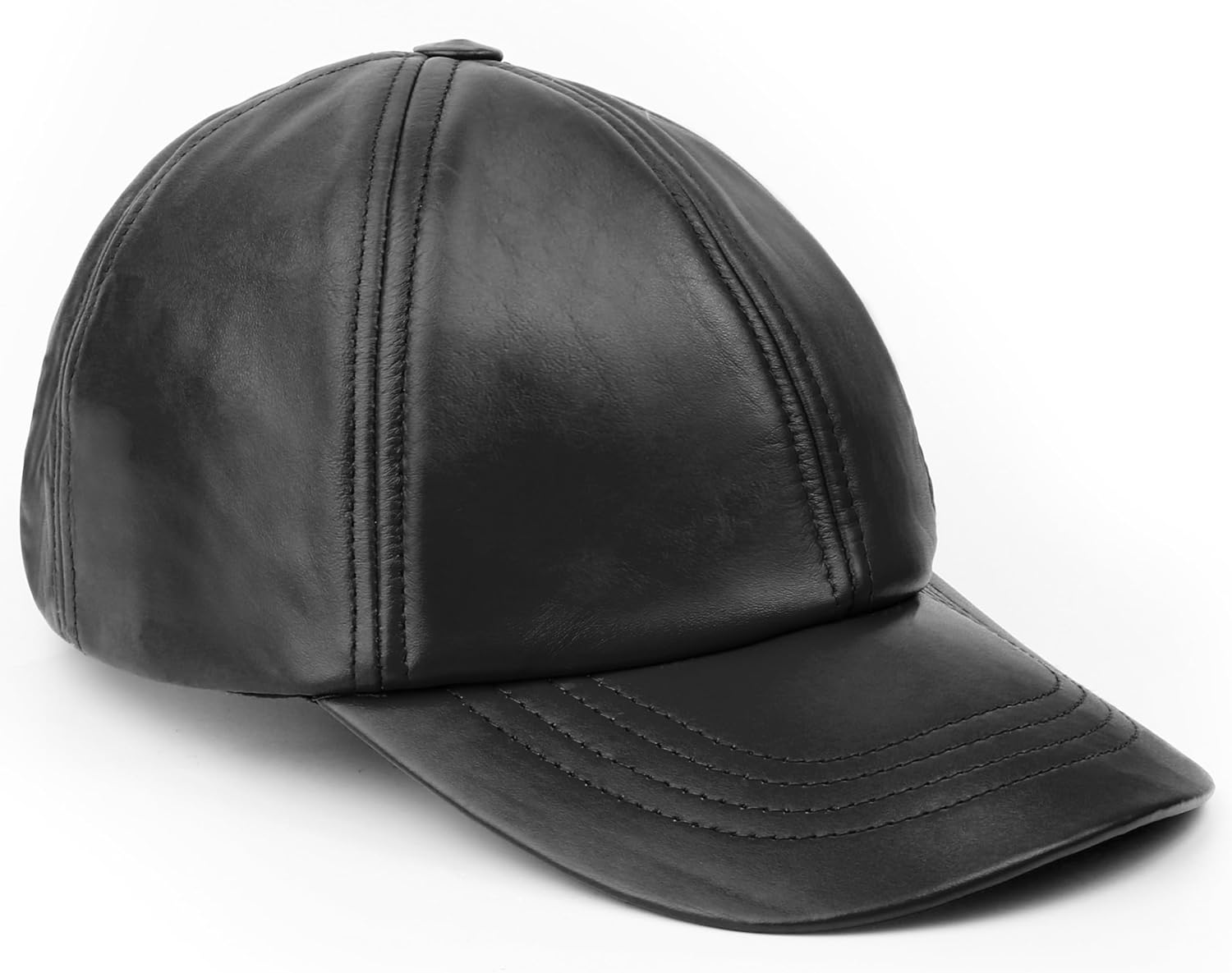 Casquette En Cuir Nappa