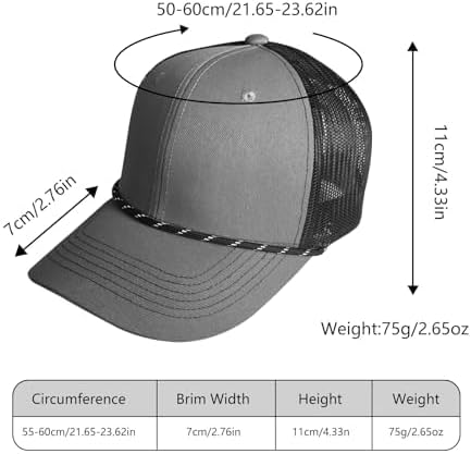 Vue 4 de Casquette Trucker Pour Hommes