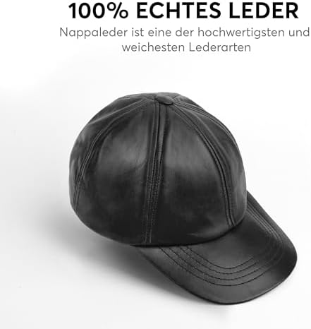 Vue 2 de Casquette En Cuir Nappa