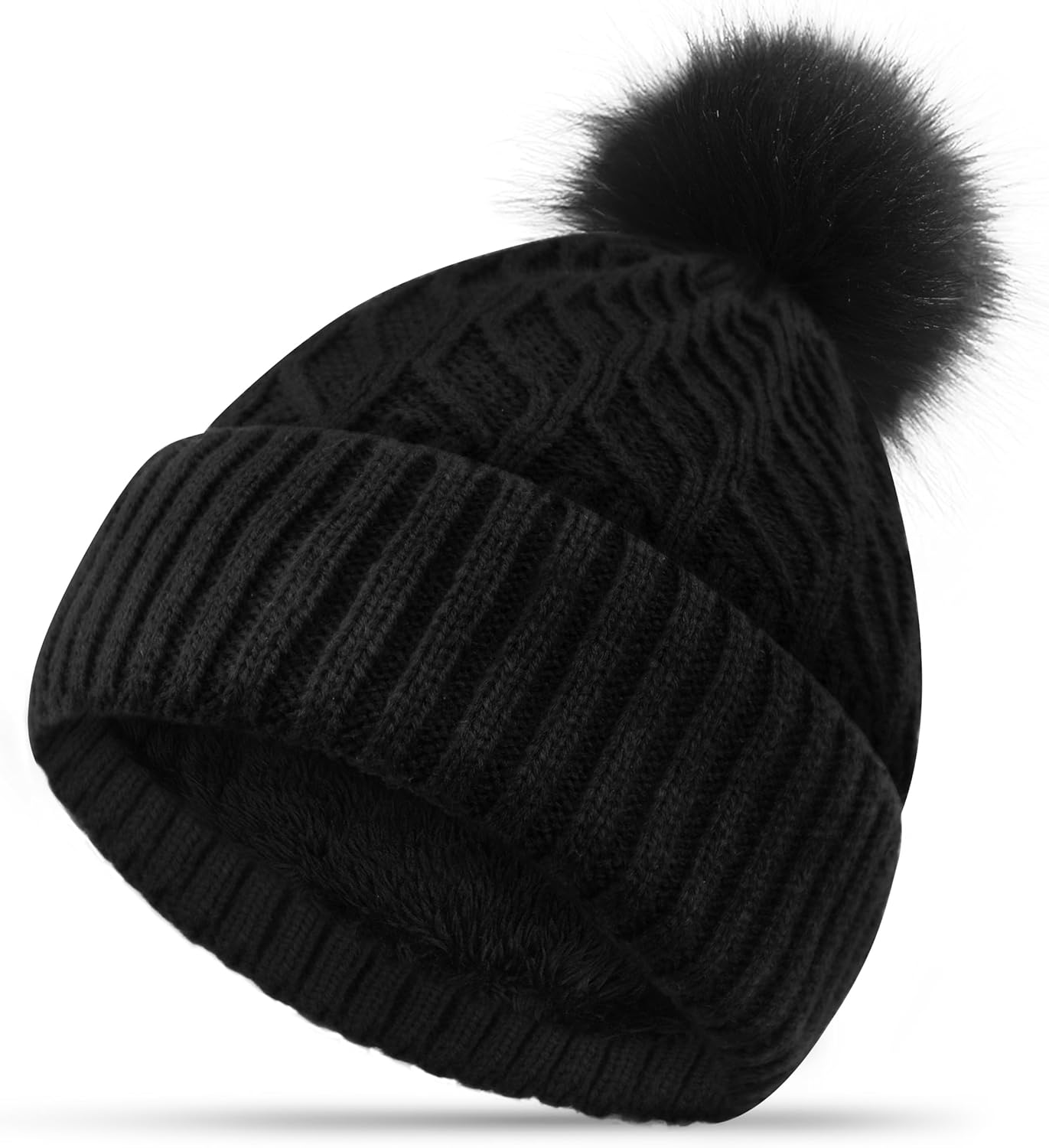Bonnet Femme Hiver Pompon
