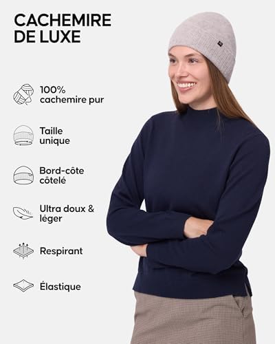 Vue 2 de Bonnet En Cachemire Luxueusement