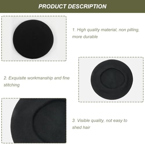 Vue 4 de Beret Artiste Francais Beret