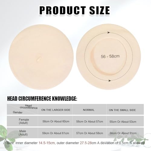 Vue 2 de Chapeau Beret Femme Hiver