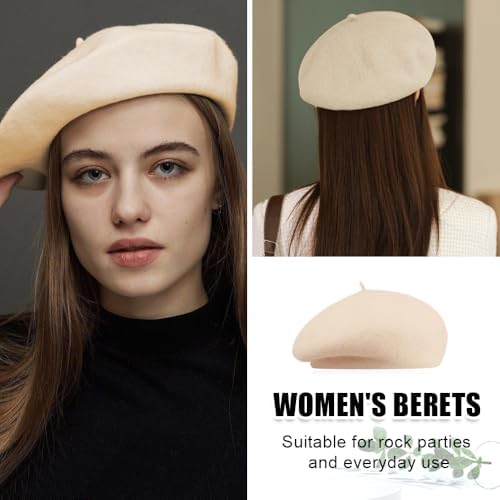 Vue 6 de Chapeau Beret Femme Hiver