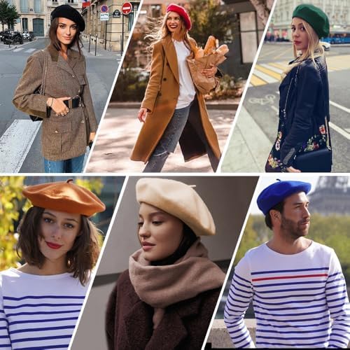 Vue 7 de Chapeau Beret Femme Hiver