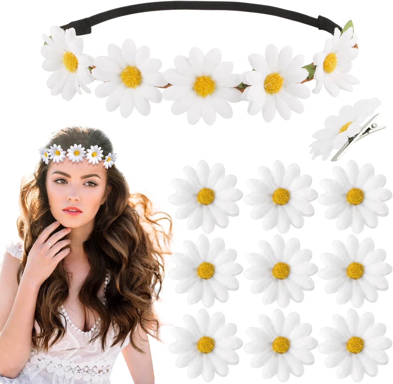 Bandeau Tournesol Fleur Artificiel