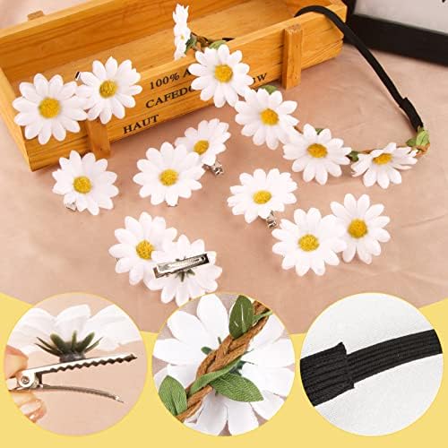 Vue 3 de Bandeau Tournesol Fleur Artificiel