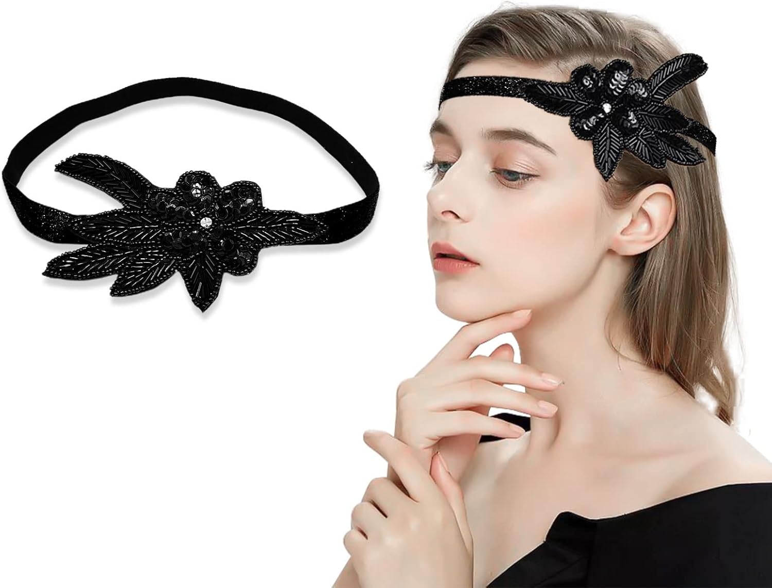 Serretete Paillettes Vintage