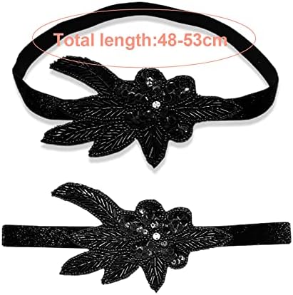 Vue 3 de Serretete Paillettes Vintage