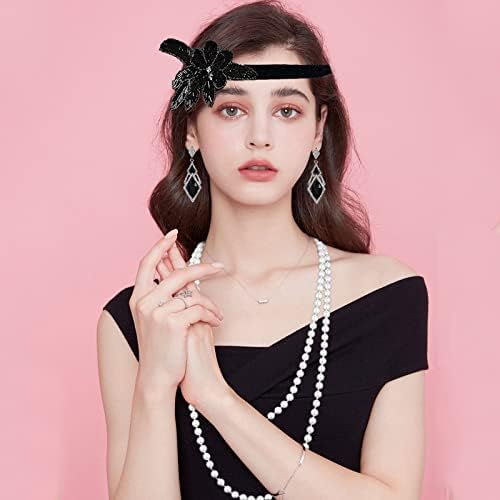 Vue 4 de Serretete Paillettes Vintage