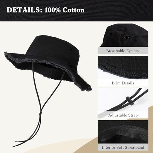 Vue 3 de Chapeau Anti Uv Femme