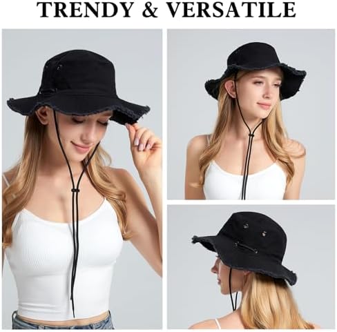 Vue 6 de Chapeau Anti Uv Femme