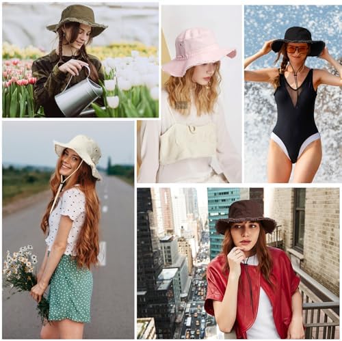Vue 7 de Chapeau Anti Uv Femme