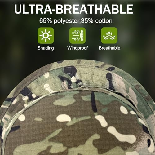 Vue 2 de Sgqtzdzq Camo Bucket Boonie