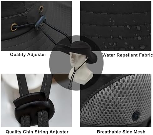 Vue 4 de Mesh Chapeau Boonie Homme