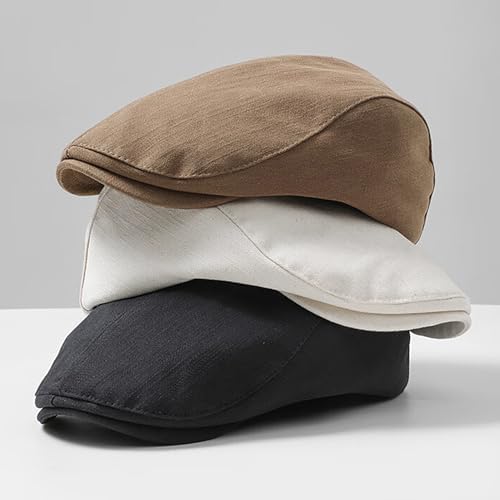 Vue 4 de Casquette Beret Plate Coton
