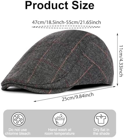 Vue 2 de Hommes Beret Casquette Plate