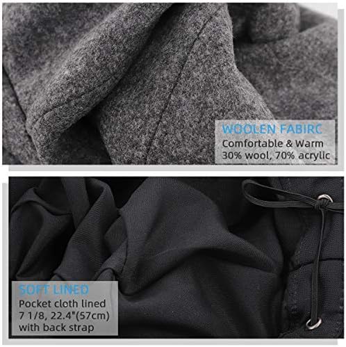 Vue 5 de Casquette Gavroche Laine Melangee