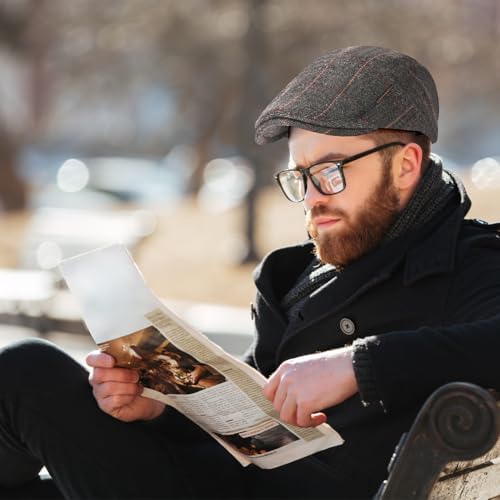 Vue 6 de Hommes Beret Casquette Plate