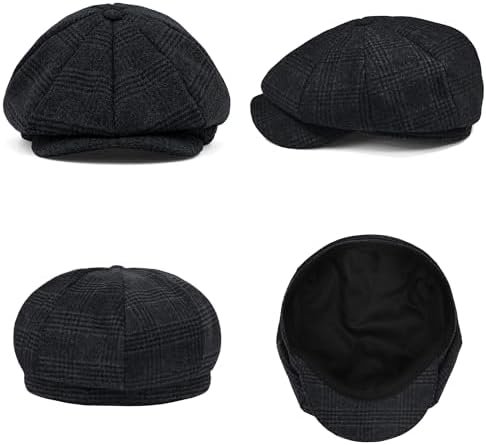 Vue 3 de Casquette De Newsboy En
