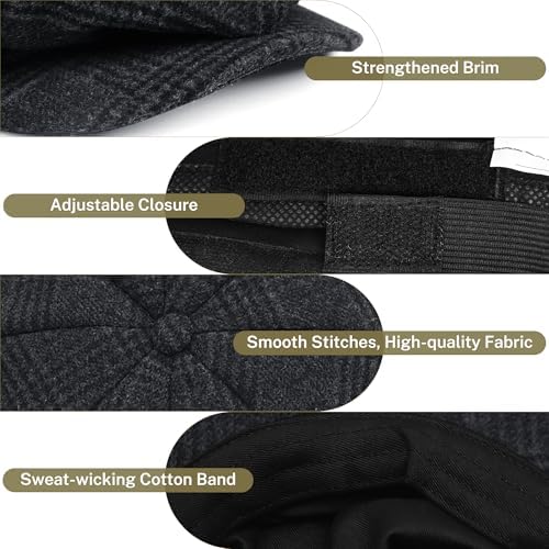 Vue 5 de Casquette De Newsboy En