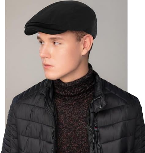 Vue 5 de Casquette Plate Noire Casquette