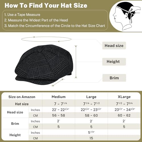 Vue 6 de Casquette De Newsboy En