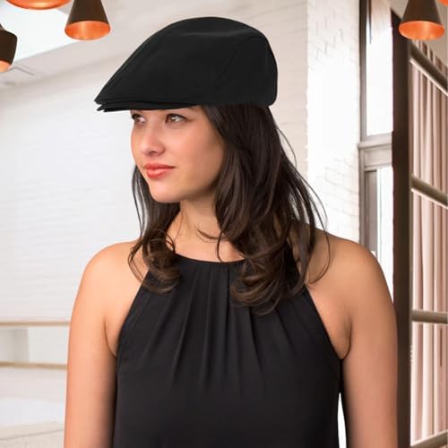 Vue 6 de Casquette Plate Noire Casquette