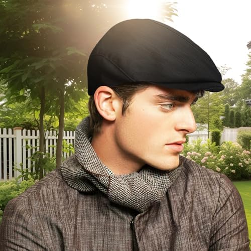 Vue 7 de Casquette Plate Noire Casquette