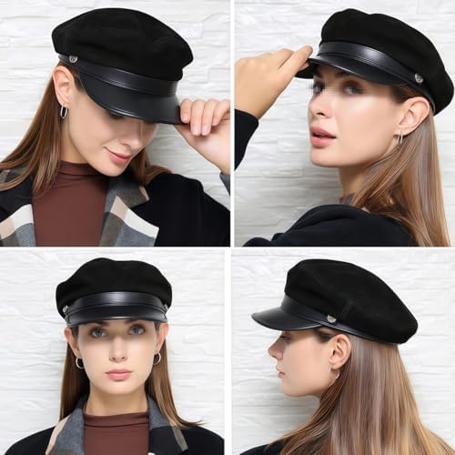 Vue 6 de Chapeau De Chauffeur Noir