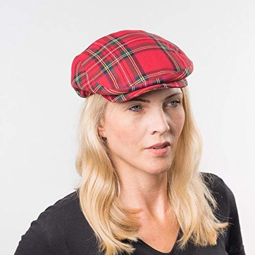 Vue 2 de Casquette Tartan Check Femmehomme