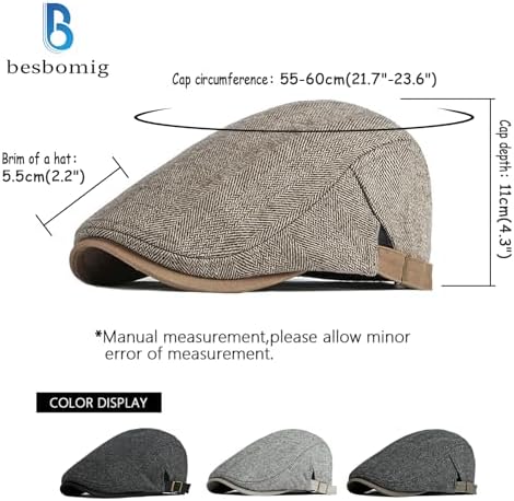 Vue 2 de Beret Homme Vintage Casquette