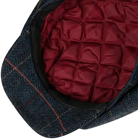 Vue 3 de Casquette Gavroche Herringbone Check