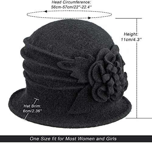 Vue 4 de Chapeau Cloche Rond Pour