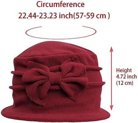 Vue 2 de Chapeau Cloche Femme Automne