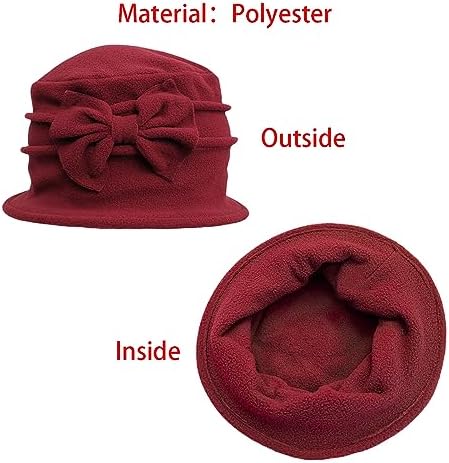 Vue 3 de Chapeau Cloche Femme Automne