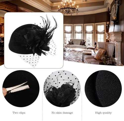 Vue 3 de Chapeau Fascinant Vintage Des