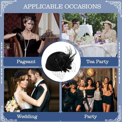 Vue 7 de Chapeau Fascinant Vintage Des