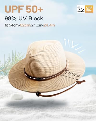 Vue 2 de Smlxlxxl Grand Chapeau Paille