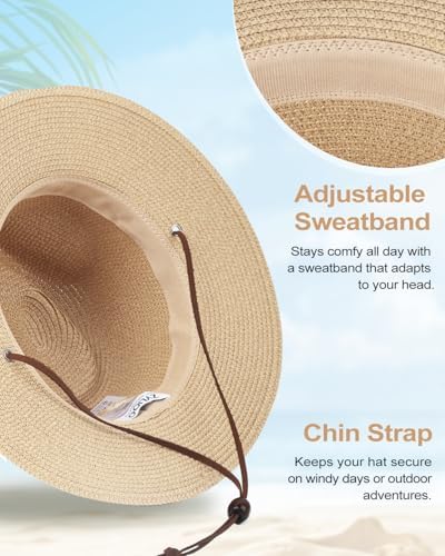 Vue 3 de Smlxlxxl Grand Chapeau Paille