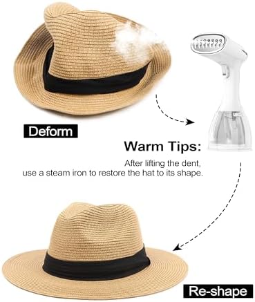 Vue 4 de Smlxlxxl Grand Chapeau Paille