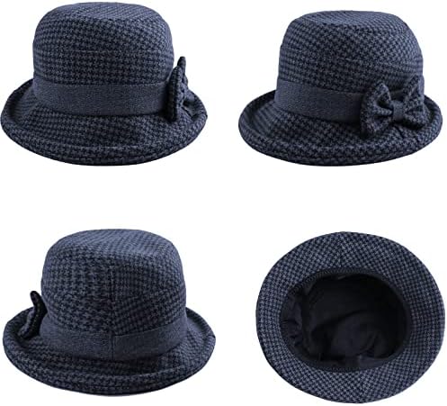 Vue 3 de Femme Chapeau Melon Avec