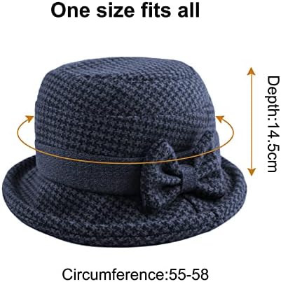 Vue 6 de Femme Chapeau Melon Avec