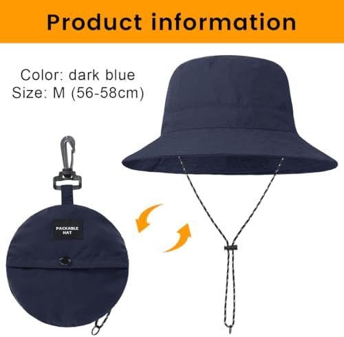 Vue 2 de Chapeau Seau Pliable Chapeau