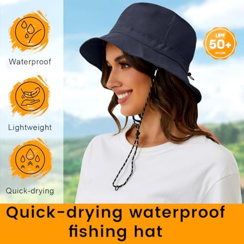 Vue 5 de Chapeau Seau Pliable Chapeau