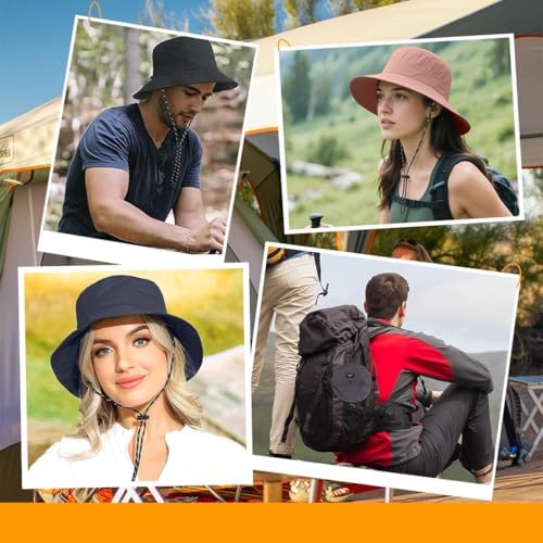 Vue 6 de Chapeau Seau Pliable Chapeau